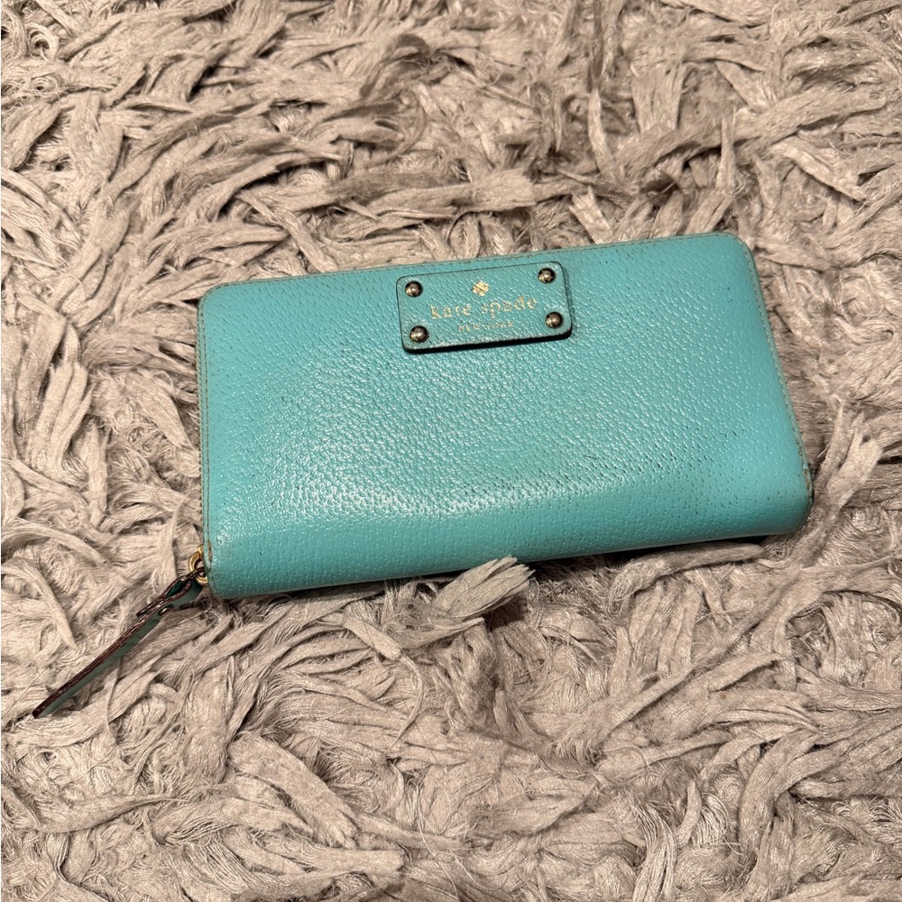 Kate Spade Aqua Leather Wallet